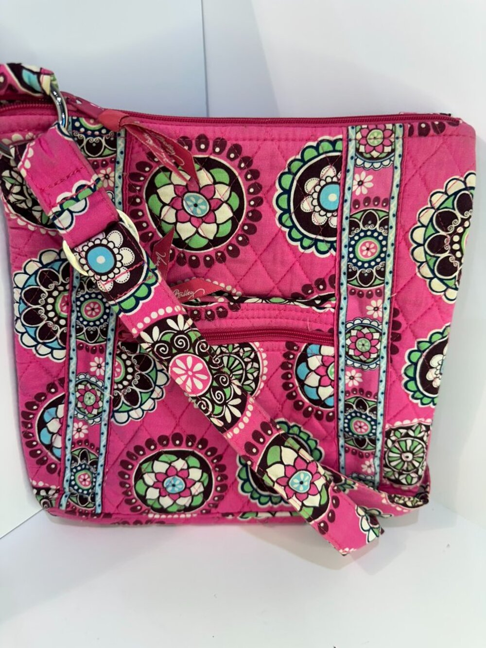 Vera Bradley Hipster Crossbody Cupcakes Pink Retired Pattern